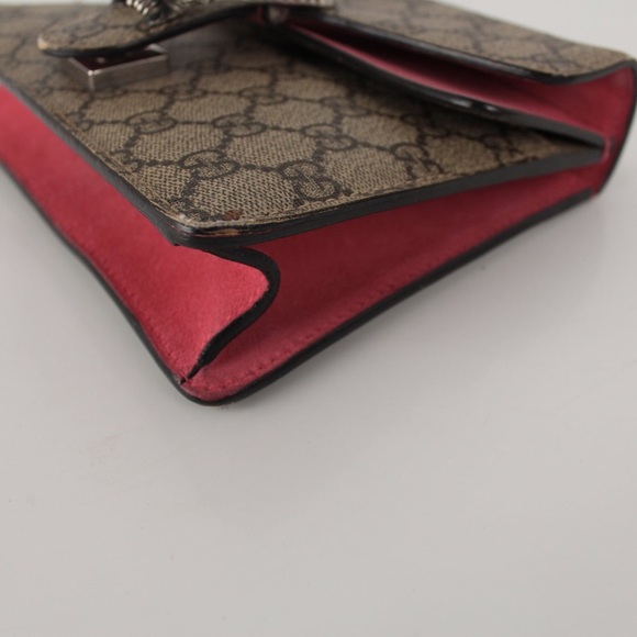 Gucci Dionysus Beige and Pink Mini Bag with Silver Chain - Picture 14 of 16